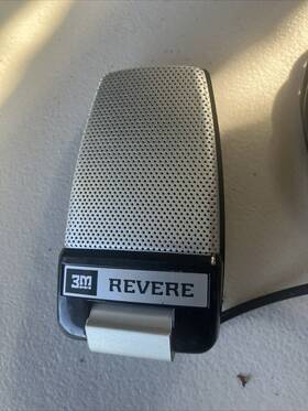 3m B-162-5 Revere Camera Vintage Dynamic Microphone Exl Condition Blk