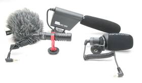 Assorted Mc-650 3 Universal Shotgun Microphones F/camera And Iphone Saramonic Movovxr10
