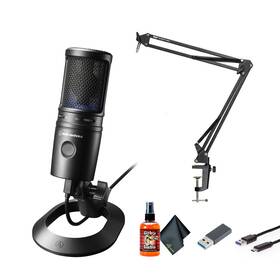Audio-technica At2020usb-x-ag2-2 Audio-technica At2020usb-x Cardioid Condenser Usb Microphone Boom Arm Mic Stand