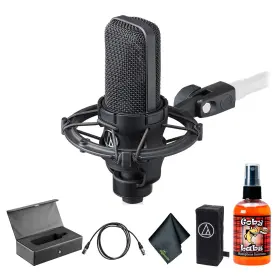 At4040-ag2-1 Audio-technica At4040 Cardioid Condenser Microphone 10 Ft Xlr Cable Bundle