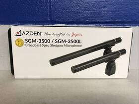 Azden Sgm-3500l Broadcast Spec Shotgun Microphone Hypercardiod With Hard Case New