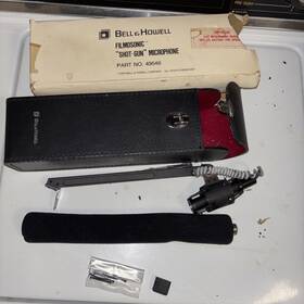 Bell & Howell 49546 And 1975 Fimosonic Shot Gun Microphone New With Flaws On Chord