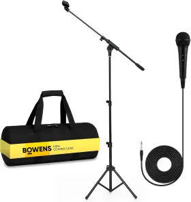 Bow102pl-ms41k Bowens Dynamic Microphone For Singing With Adjustable Mic Stand 18 70 Inch 17 B Bow102pl-ms41k Bowens Dynamic Microphone For Singing With Adjustable Mic Stand 18 70 Inch 17 B