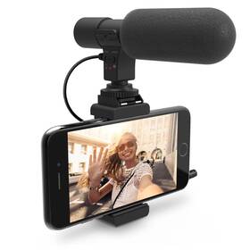 Bower Bph-mic200 Hd Microphone Kit Cold Shoe Smartphone Mount With Two 1/4 Inch Tripod Threads