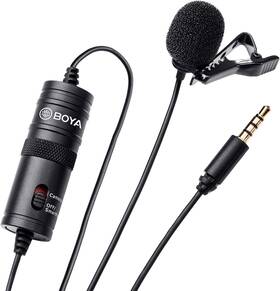 Boya 445003029024 By-m1 3.5mm Electret Condenser Microphone With 1/4 Inch Adapter For Smartphones