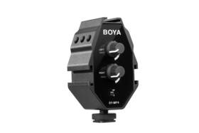 Boya 971008020649 By-mp4 2-channel On-camera Audio Adapter With 3x 3.5mm Inputs And Trs