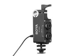 Boya 971008021172 By-ma2 2-channel On-xlr Audio Mixer For Dslr Miirrorless And Video Came