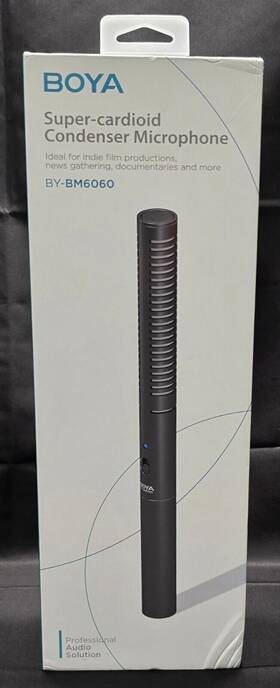Boya 974700659193 Xlr Microphone By-bm6060 Super-cardioid Shotgun Condenser