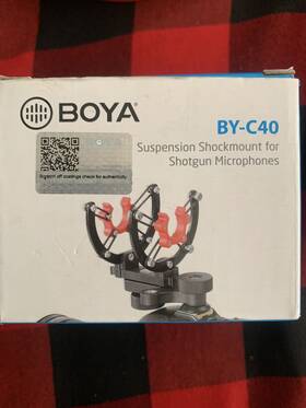 Boya By-c40 Microphone Shock Mount Suspension Shockmount For Rode Ntg1 2 3 Mic