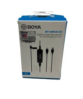 Boya By-dm10 Uc Digital Lavalier Microphone Usb And Type-a Cables Laptop H8