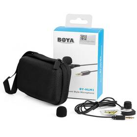Boya By-hlm1 Omnidirection Conderser Lavalier Microphone Mic 3.5mm Plug For Dslr