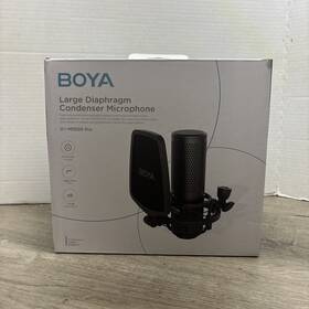 Boya By-m1000 Xlr Large Diaphragm Studio Condenser Microphone 48v Phantom Pro