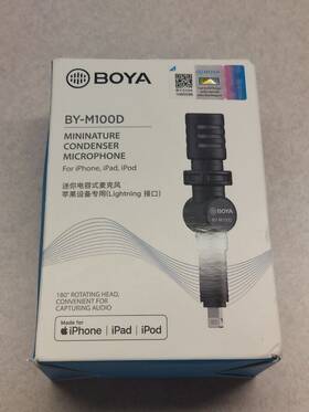 Boya By-m100d Lightning Port Microphone For Iphone/ipad Youtube/vlog/interview
