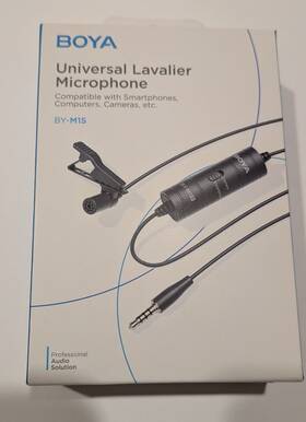 Boya By-m1s Universal Lavalier Microphone - Brand New Open Box