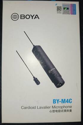 Boya By-m4c Professional Cardioid Xlr Lavalier Microphone For Video Cameras Aud