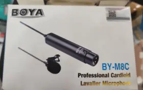 By-m8c Boya Phantom Power Clip-on Cardioid 3 Pin Xlr Lavalier Microphone Open Bo