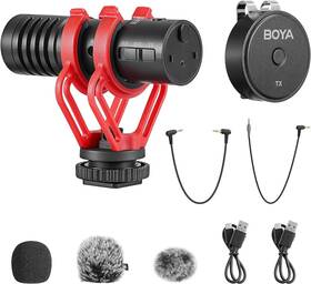 Boya By-mm1w Wireless Lavalier Microphone For Camera Pc 1tx 1rx