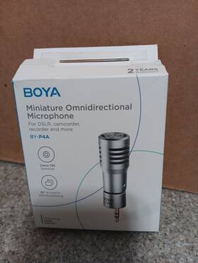 Boya By-p4a Miniature Omnidirectional Microphone For Dslr Camcorder Recorder