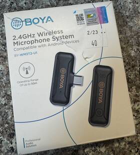 Boya By-wm3t2-u1 Wireless Lavalier Microphone For Type-c 2.4ghz Plug By-wm3t2 - U1 Sealed