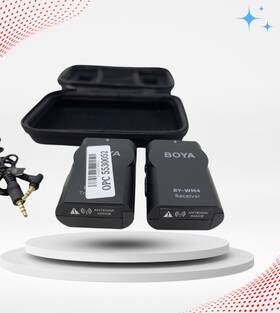 Boya By-wm4-pro Digital Wireless Microphone Kit Transmitter Dual Channel By-wm4