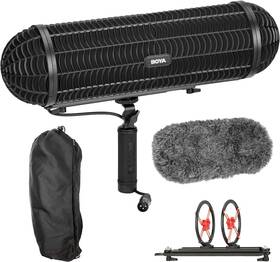Boya By-ws1000 Microphone Blimp Windshield Integrated Xlr Cable Wind And Vibration