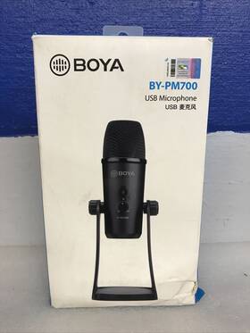 Boya Pm700 By-pm700 Usb Condenser Microphone Triple-capsule For Windows/mac Opened Box