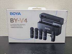 Boya S138 By-v4 Wireless Microphones For Cameras Dslr Camcorder Charging Case