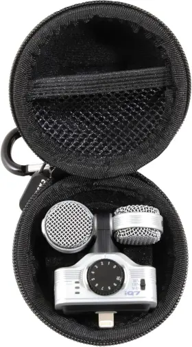 4336300275 Casematix Clip-on Phone Microphones Travel Case Compatible With Zoom Iq7