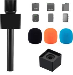 Catefo 705353888632 Mic Handle For Dji Rode Microphone Handheld Stand Holder Wireless Go2 Inte