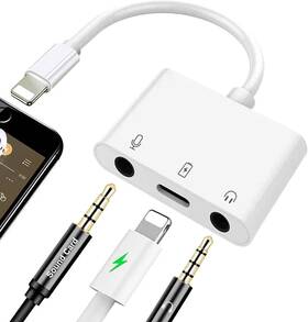 Ceotsak 754495685913 Iphone Microphone Adapter For Live-streaming Lightening To And 3.5mm He