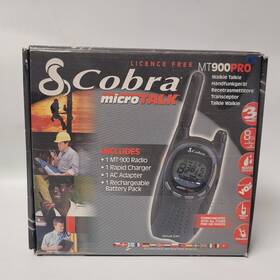 Cobra Mt900 Microtalk Walkie Talkie Pro - Black