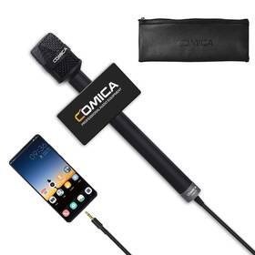 Comica 694026549461 Hrm-s Handheld Wired Microphone 3.5mm Trrs Cardioid Condenser Interview Micr