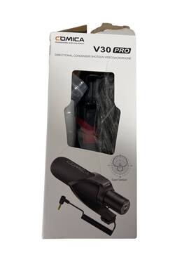 Comica 971120980043 V30 Pro Directional Condenser Shotgun Video Microphone - New Open Box