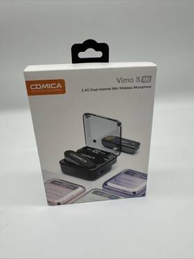 Comica 971120982528 Vimo S - Mi Black With Mugig Lapel Lavalier Microphones. New 13