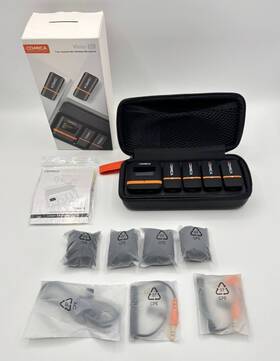 Comica 971120983495 Vimo Q 4-channel Wireless Lavalier Microphone System - Black Read