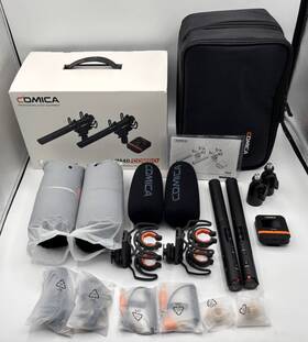 Comica 971120983853 Vm40 Combo Dual Channel Wireless Shotgun Mic