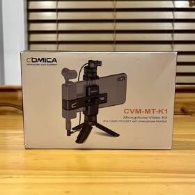Comica Cvm-mt-k1 Microphone Video Kit For Osmo Pocket With Smartphone Monitor