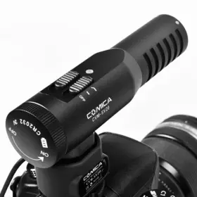 Cvm-sv20 Comica Full Metal Super-cardioid Stereo Shotgun Video Microphone -