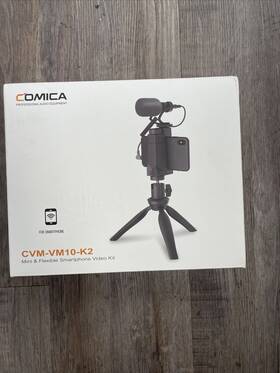 Comica Cvm-vm10-k2 Smartphone Video Kit Itripod With Microphone Rig For Iphone