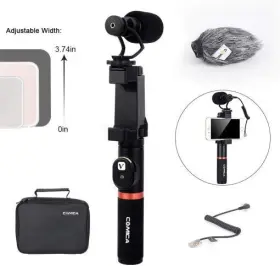 Cvm-vm10-k3 Comica Metal Mini On-camera Directional Shotgun Mic Kit With Bluetooth Controller -