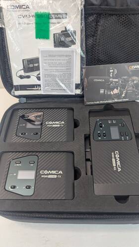 Comica Cvm-ws60 Combo Uhf 1-trigger-2 Flexible Mini Wireless Microphone