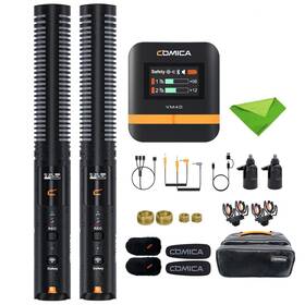 Comica Eaus-cc00037 Vm40 Combo Wireless Shotgun Microphone 2.4g Super Cardioid Polar Pattern 48kh
