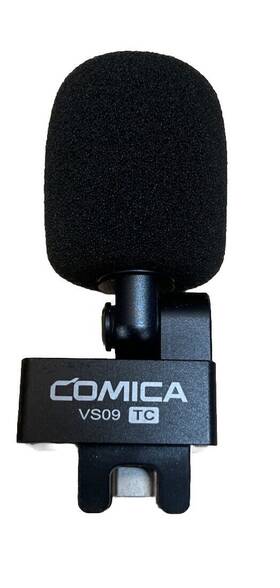 Comica Vs09 Tc Cardioid Plug-in Mini Microphone With Type-c Port For Phone