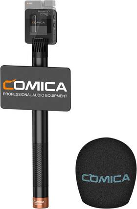 Comica Wm05 Hr-wm Interview Microphone Handhled Wireless Go Handle Adapter For Boomx