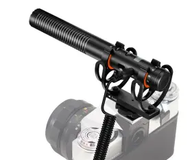 M-micm3fz300-1598 Digital Nc Advanced Super Cardioid Microphone Stereo/shotgun With Dead Cat Wind Muff C