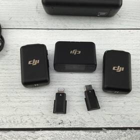 Dji 1-recv Wireless Mic Dual Set 2-tran Charge Station Used Good