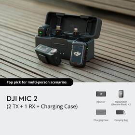 Dji 2155580 Mic 2 2-person Digital Wireless System Rec For Cameras Smartphones