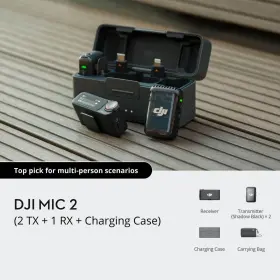 2155580 Dji Mic 2 2-person Digital Wireless System Rec For Cameras Smartphones