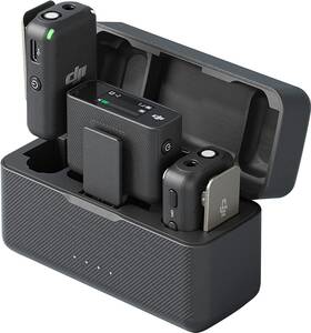 Dji 313044845811 Mic 2 Tx 1 Rx Charging Case Wireless Lavalier Microphone 820 Ft Range
