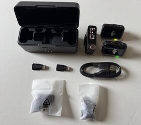 Dji Dmco2 Mic 2 Wireless Clip-on Microphone Kit Tx 1 Rx Case Usb-c Black